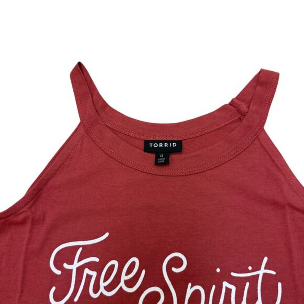 Torrid Free Spirit Desert Graphic Cold Shoulder Boho Western Relaxed Top 0 - Picture 8 of 9